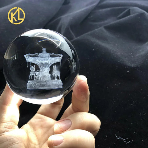 Esfera de Cristal 3D Carousel