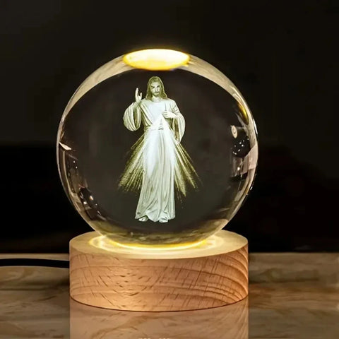 Lâmpada Religiosa 3D Jesus