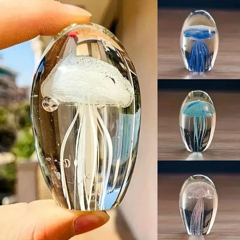Esfera de Cristal com Água-Viva 3D