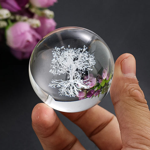 Bola de Cristal 3D Árvore da Vida